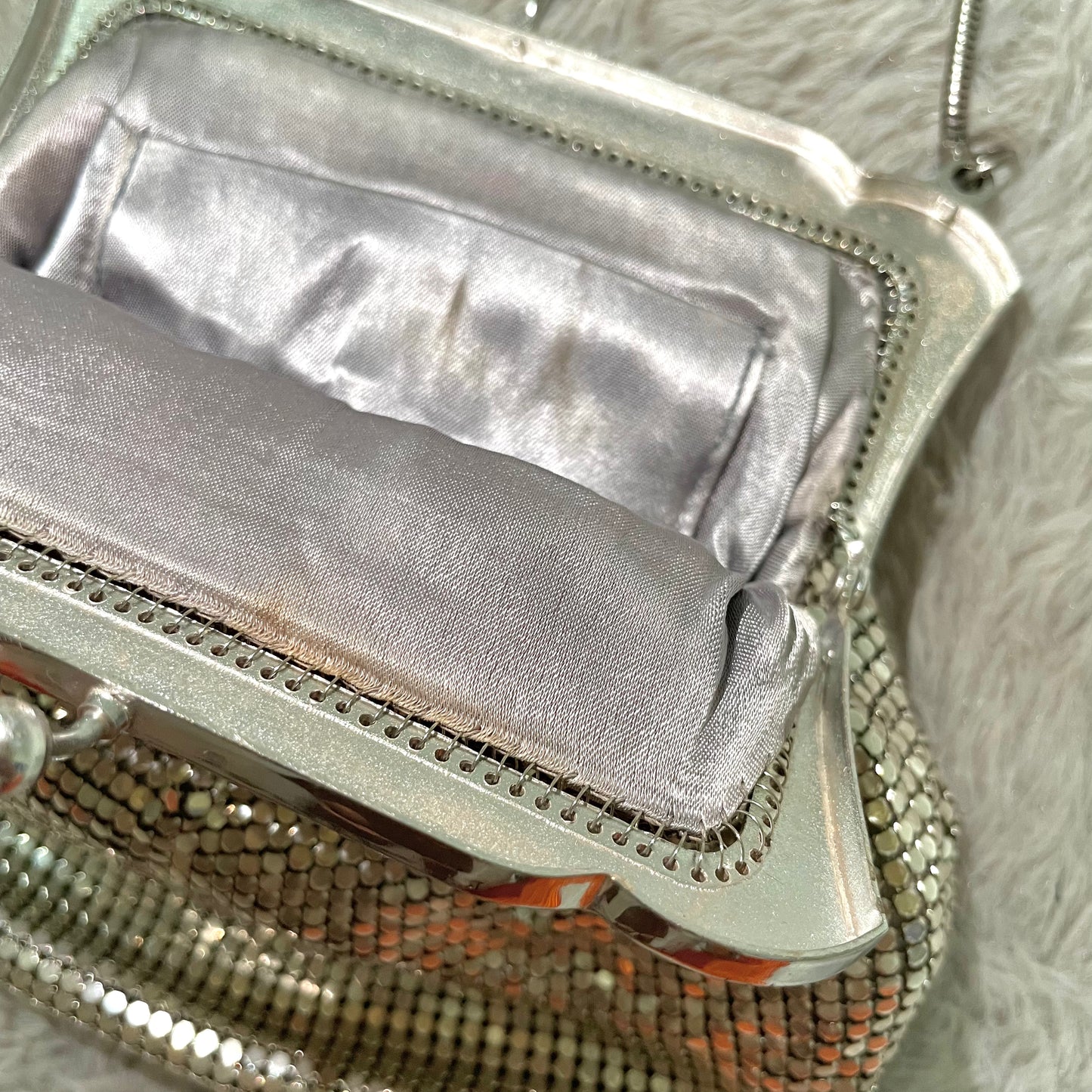 Silver coinpurse bag