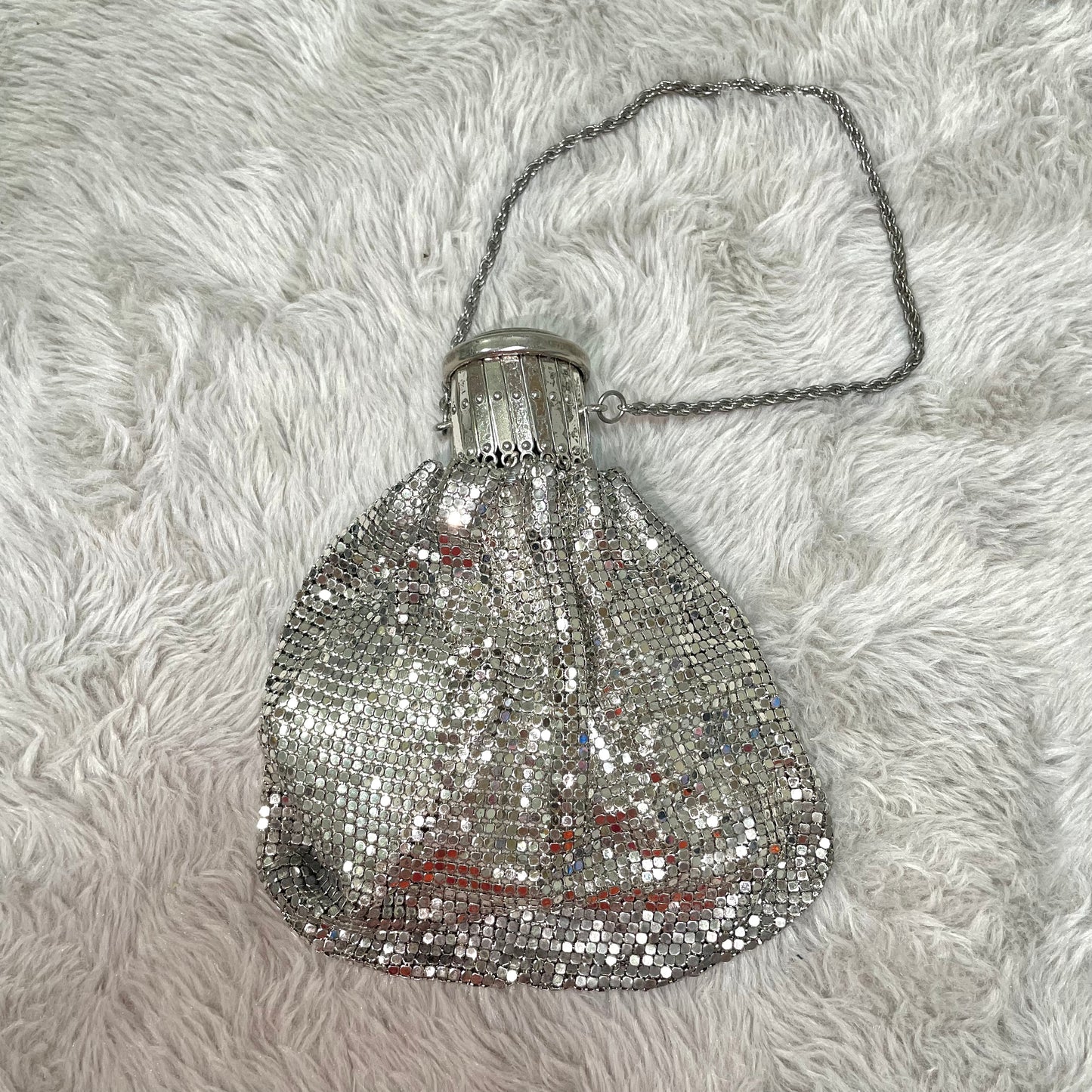 Silver mini bag