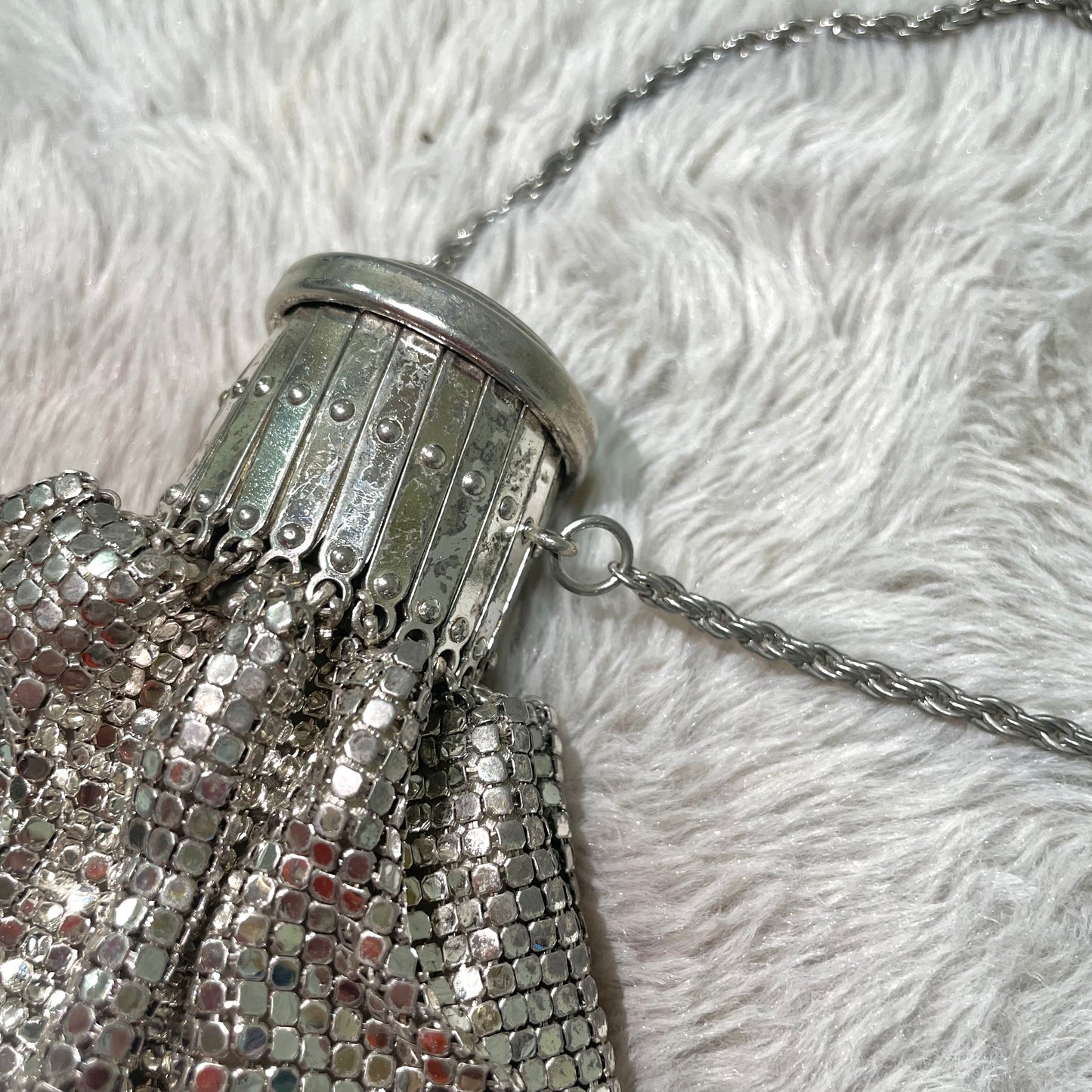 Silver mini bag