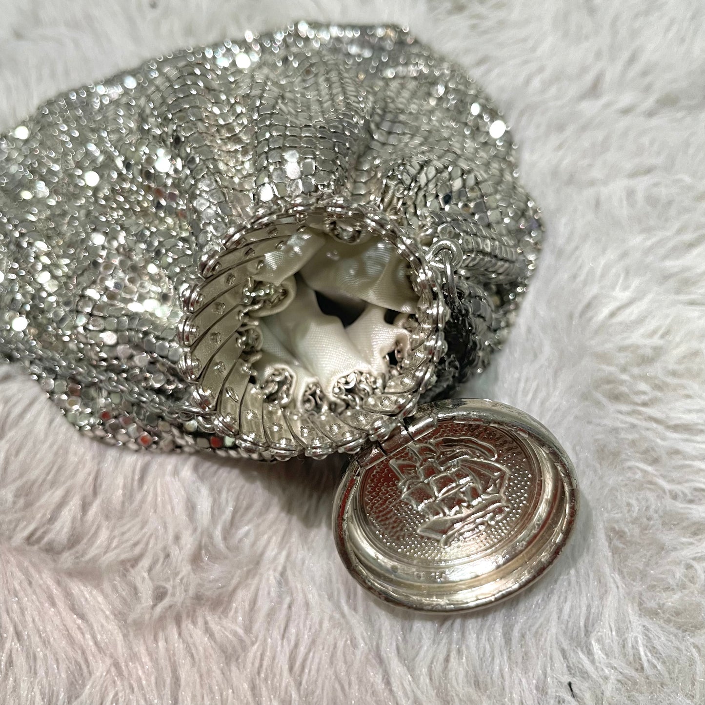 Silver mini bag
