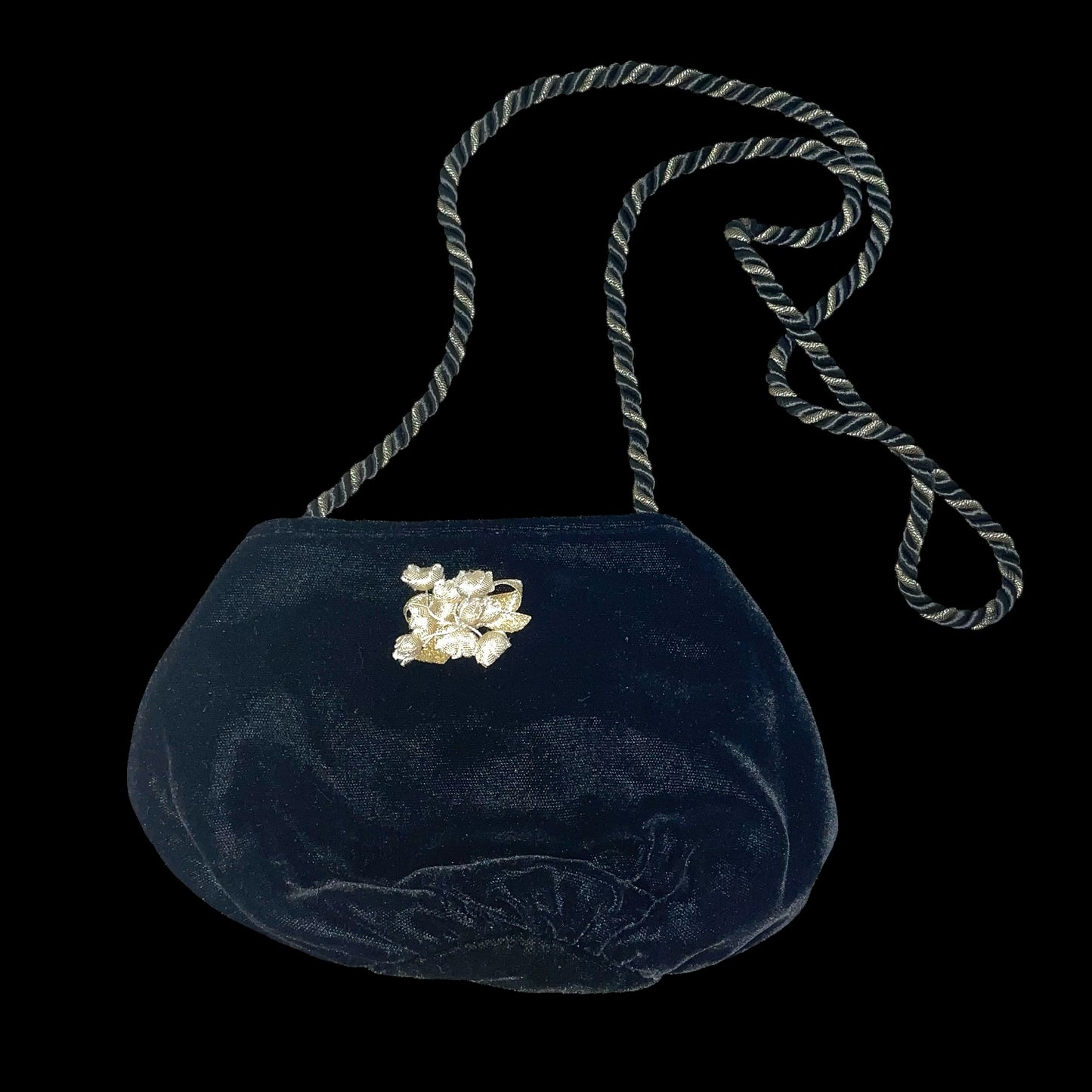 Black velour bag
