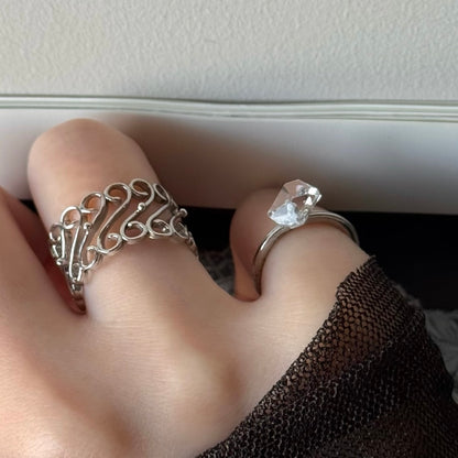 [ herkimer diamond ] churros silver