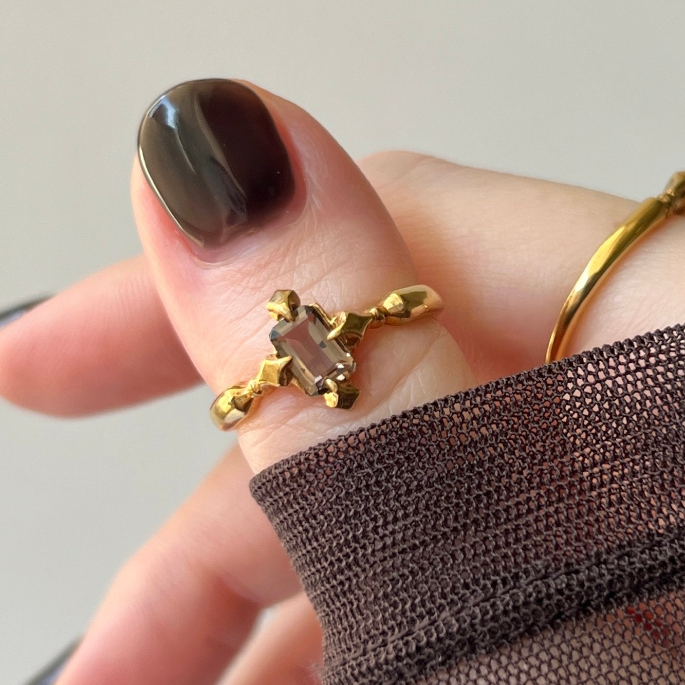 [ smoky quartz ] polaris gold