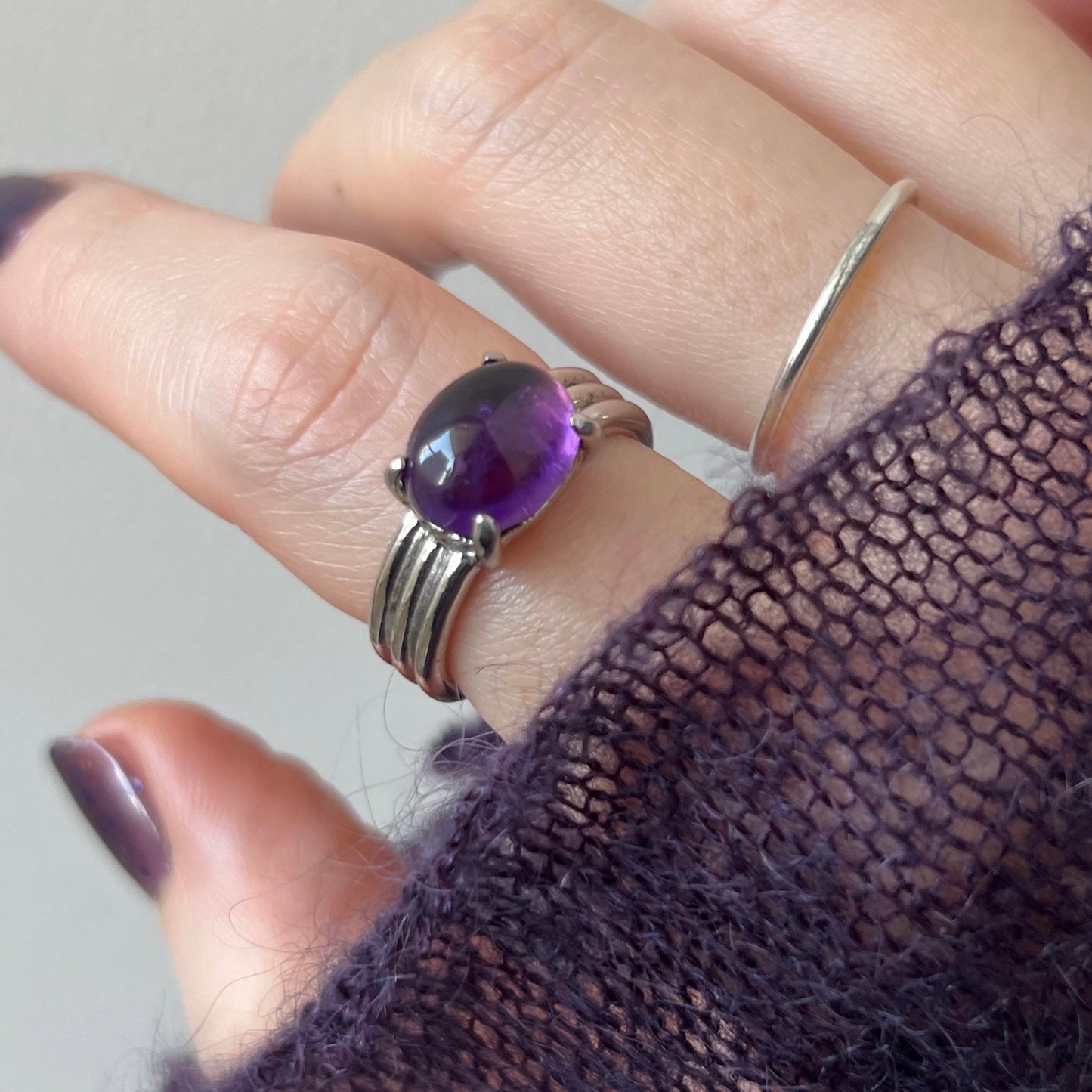 [ amethyst ] trois silver