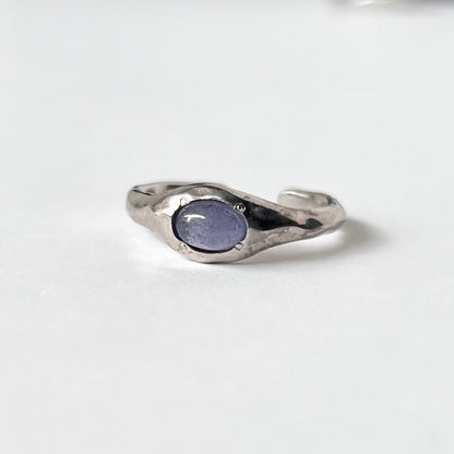 [ tanzanite ] pebble silver