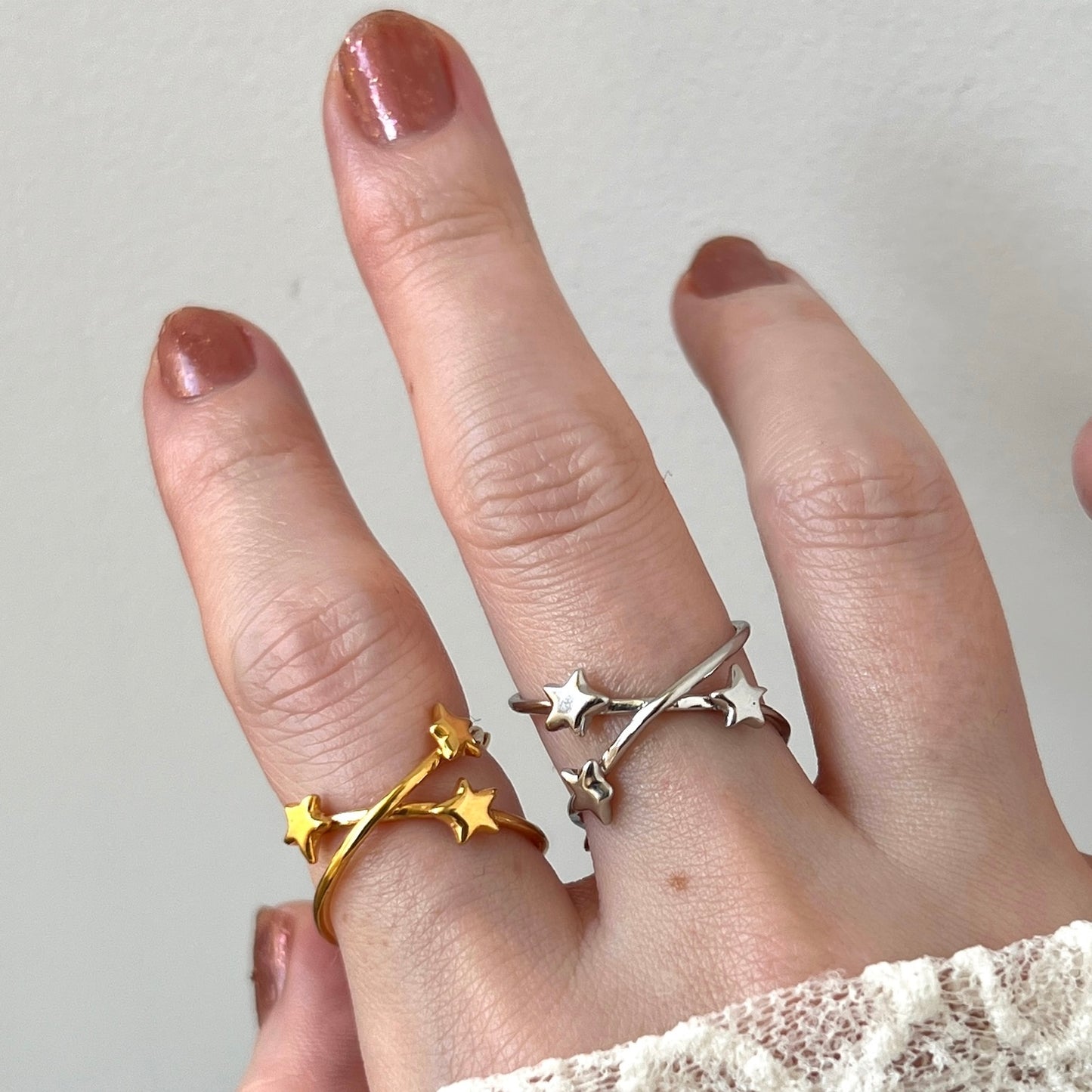 [ gold ] orbit ring [ free size ]