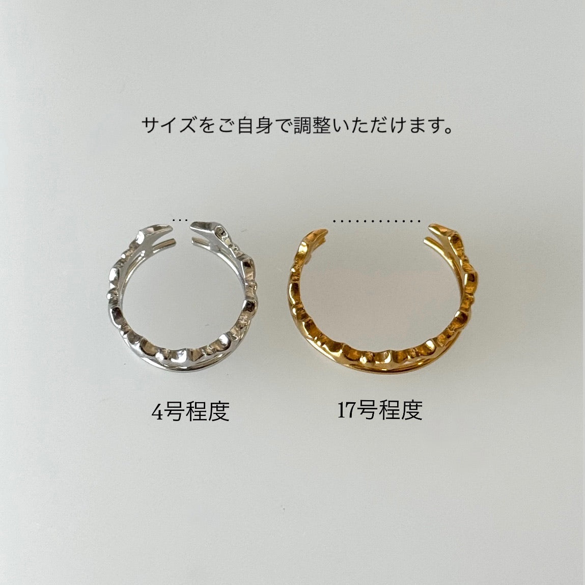[ gold ] stella wreath ring [ free size ]