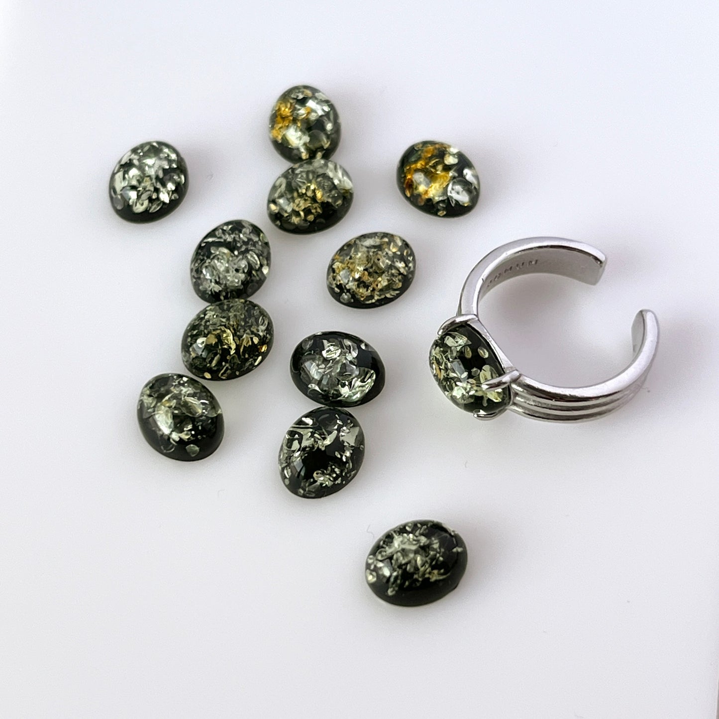 [ black amber ] trois silver