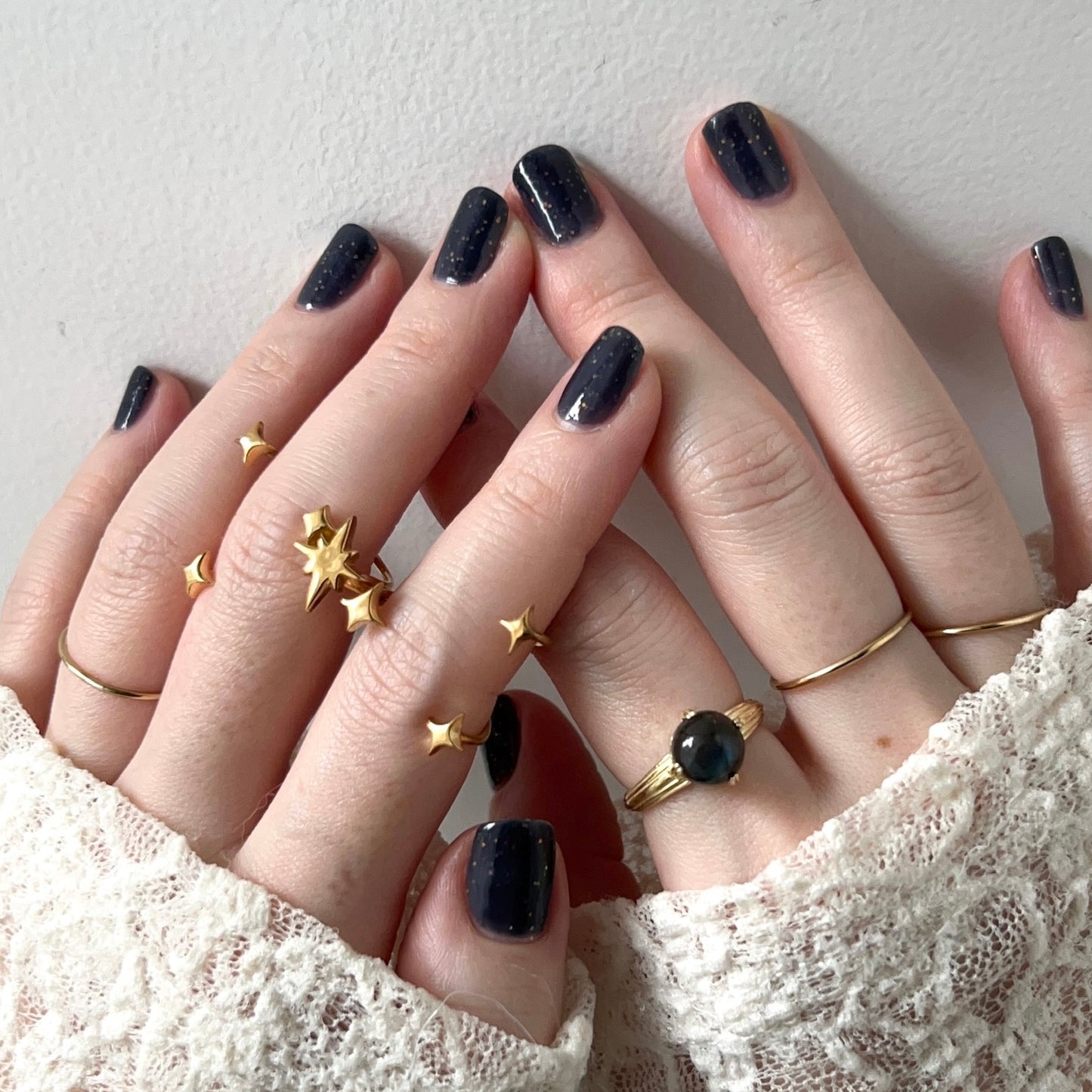 [ gold ] double ptolemaeus ring [ free size ]