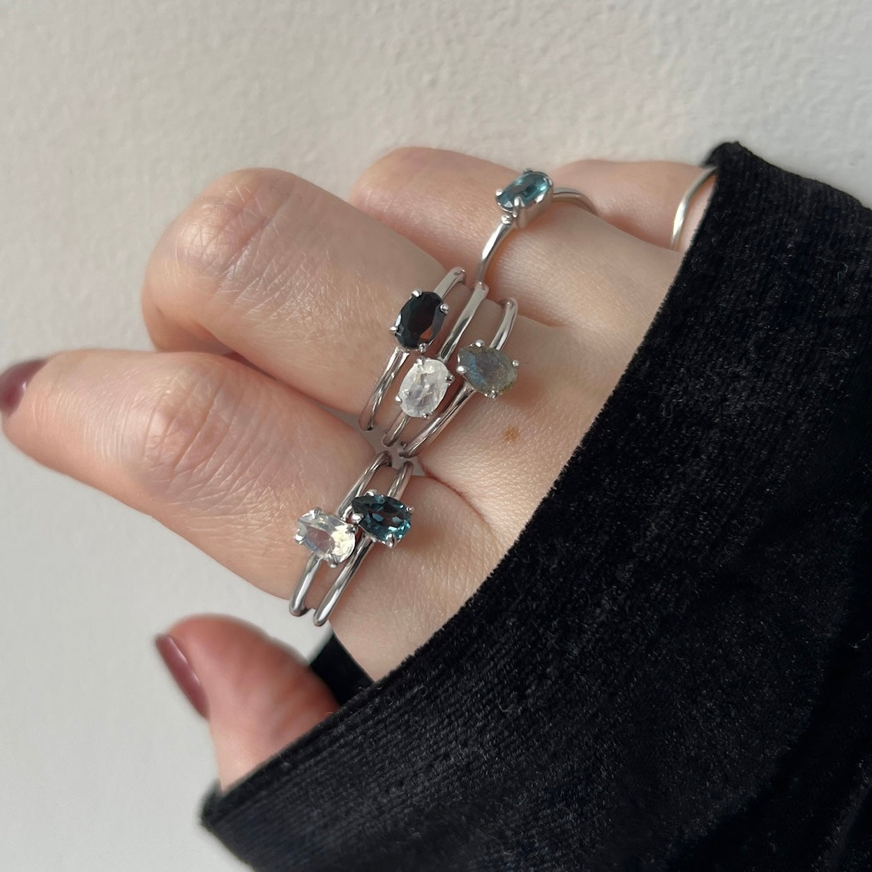【 recommended set 】oval & drop silver