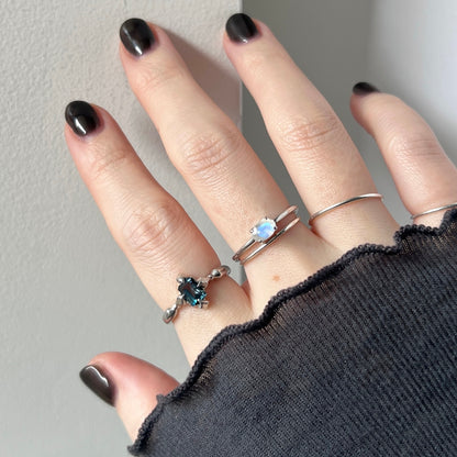 [ london blue topaz ] polaris silver