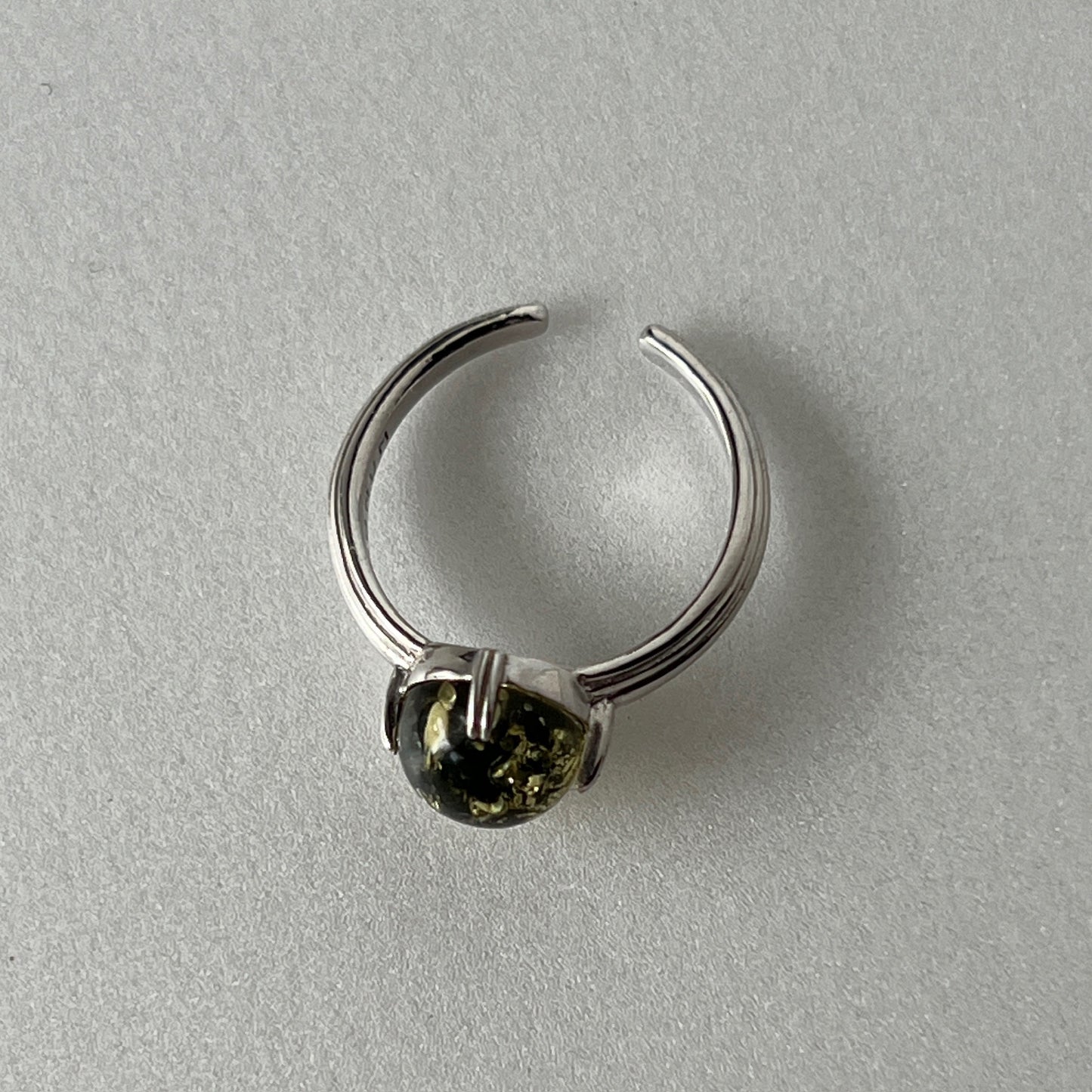 [ black amber ]  croissant silver