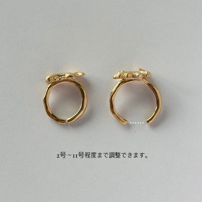[ silver ] 猫 (寝) pinky ring