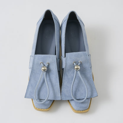 【Blue】suede flap loafer【サンプル品(返品不可)】