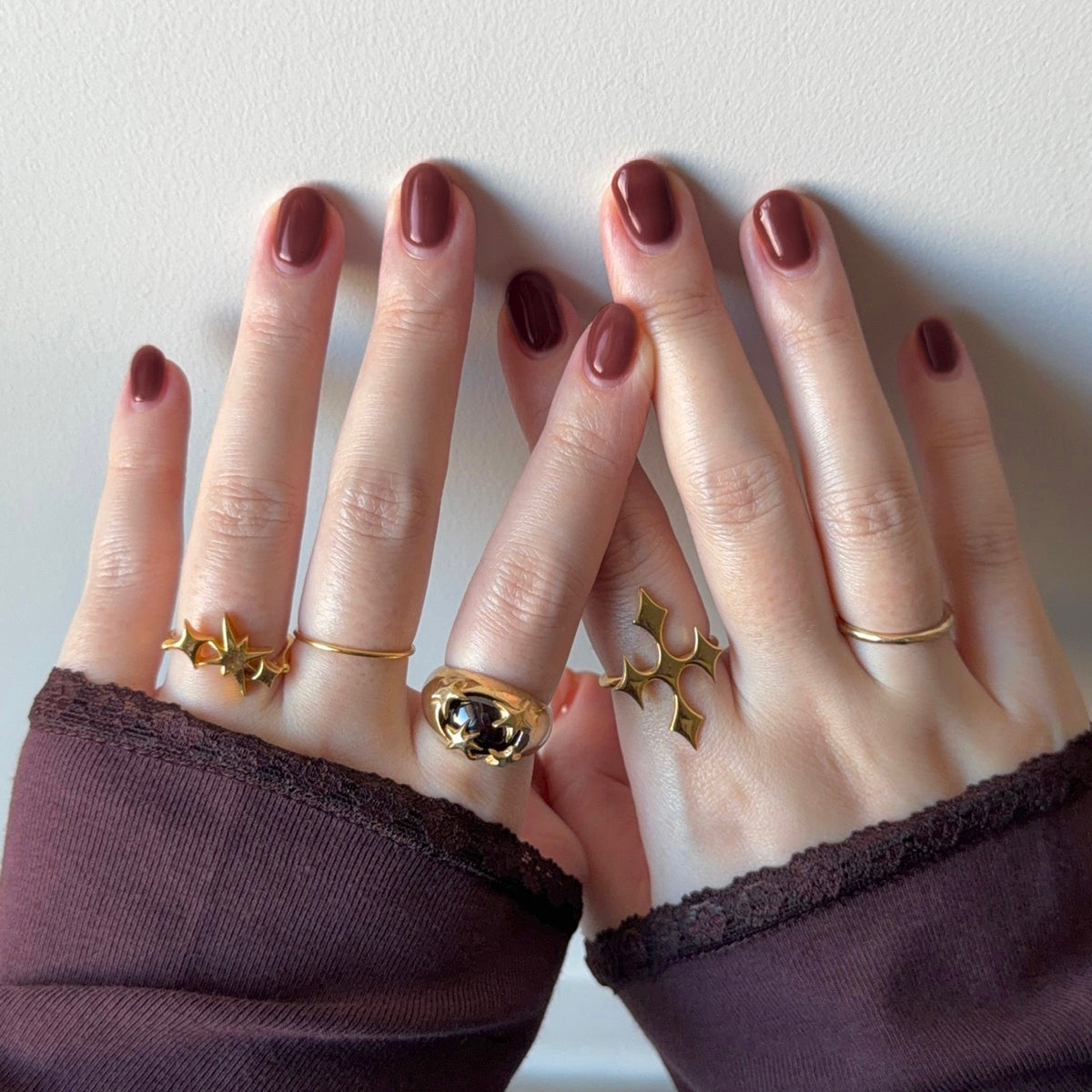 [ red garnet ] twinkle ring gold