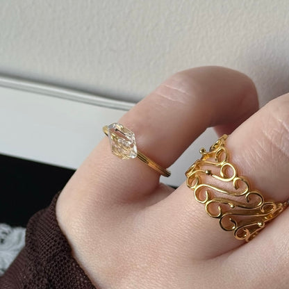 [ herkimer diamond ] churros gold