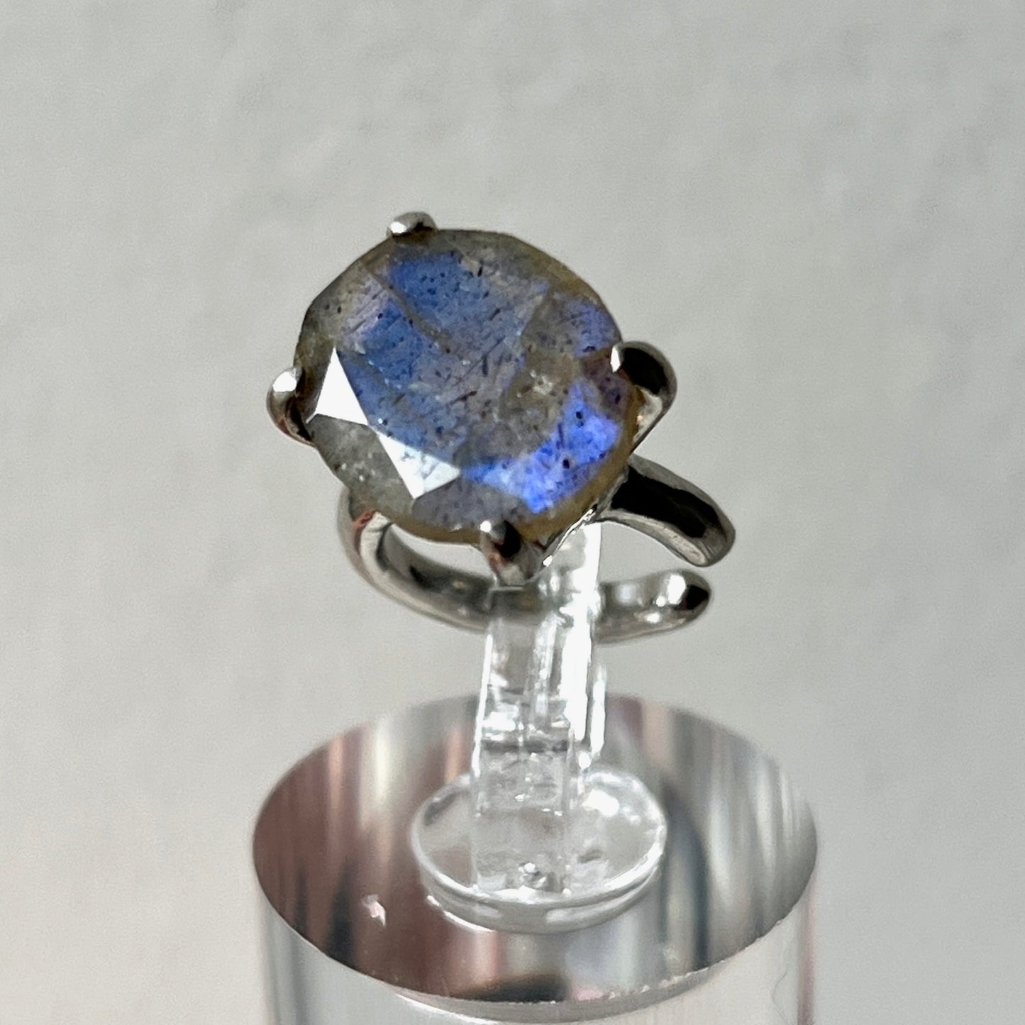 [ labradorite ] GEM ear cuff silver