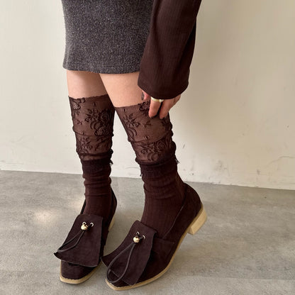 【Brown】suede flap loafer【サンプル品(返品不可)】