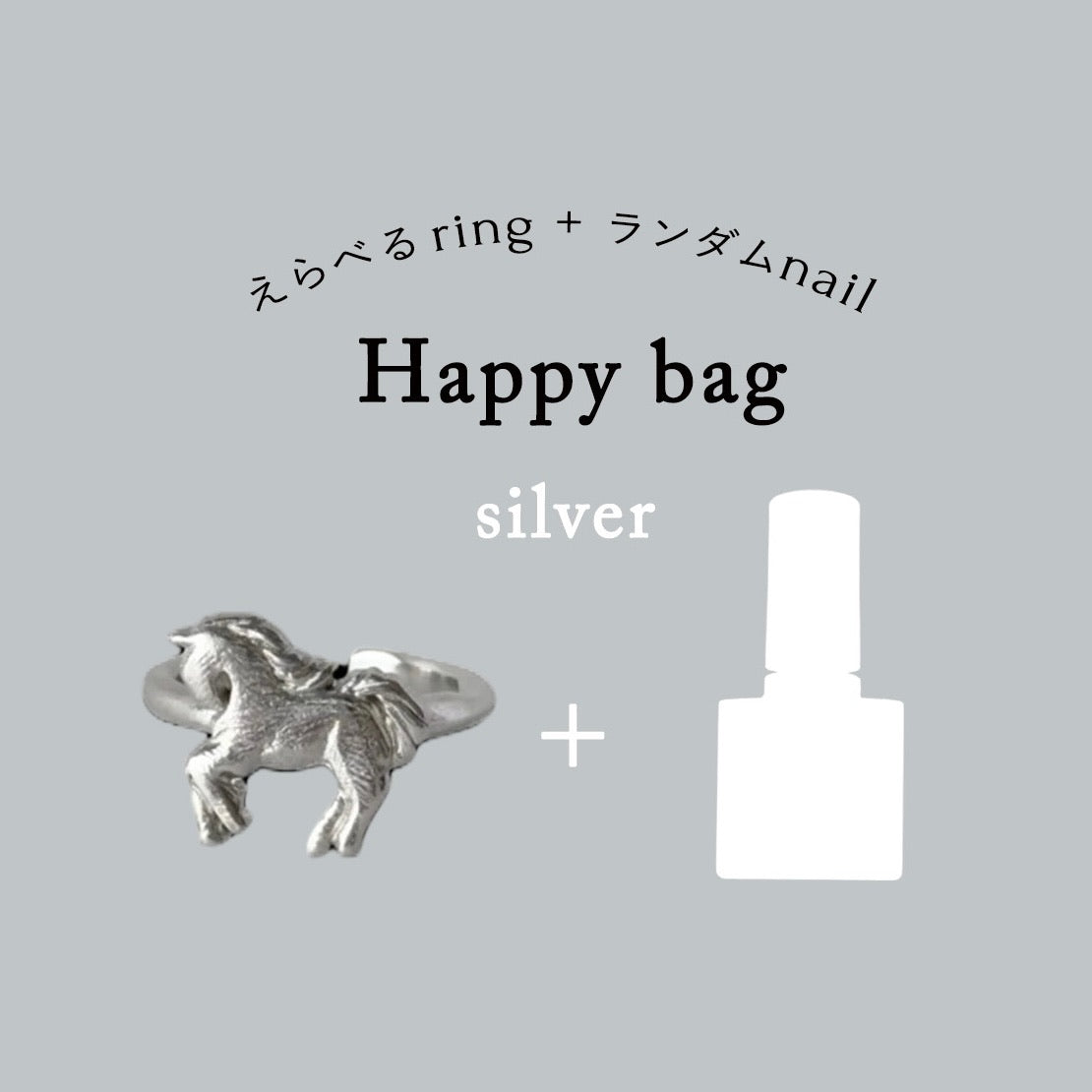 [SILVER] PONY PINKY | HAPPY BAG