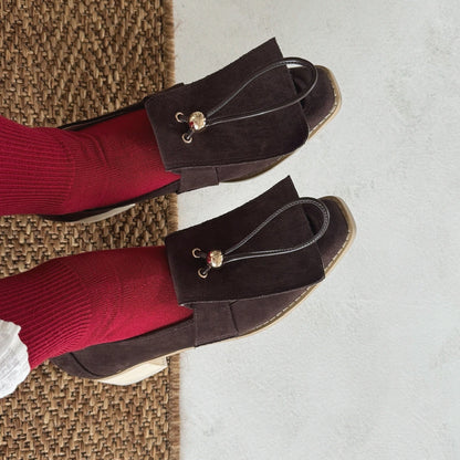 【Brown】suede flap loafer【サンプル品(返品不可)】