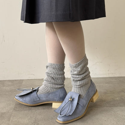 【Blue】suede flap loafer【サンプル品(返品不可)】