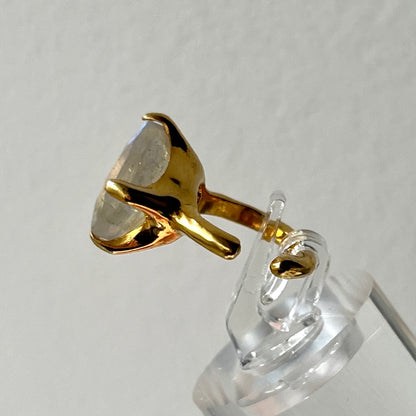 [ labradorite ] GEM ear cuff gold