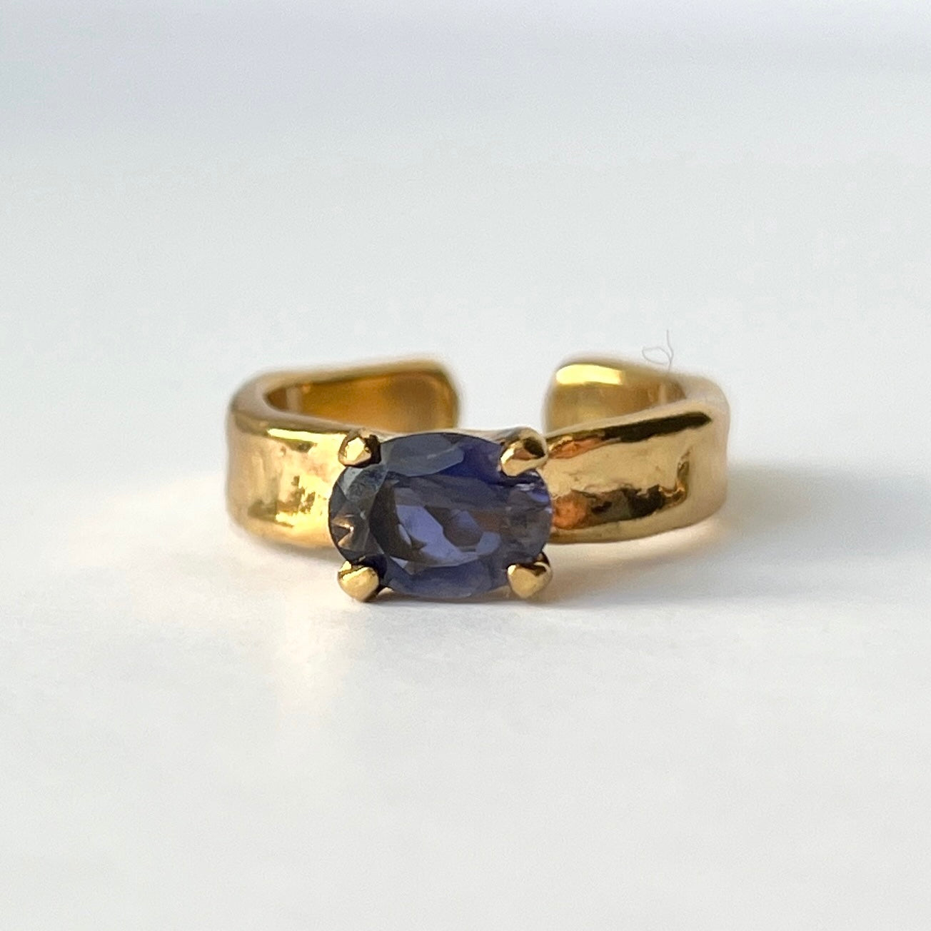 [ iolite ] um gold ring [ free size ]