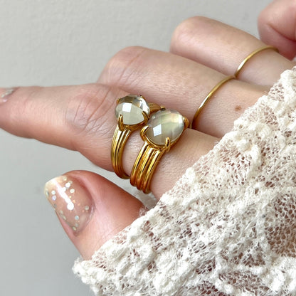 [ black shell (multi-faceted) ] trois gold