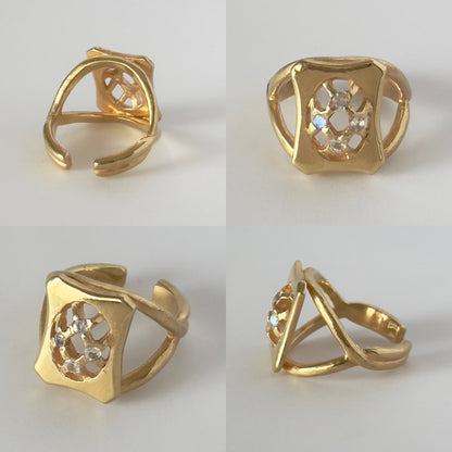 [ moon stone ] apple pie gold [ free size ]