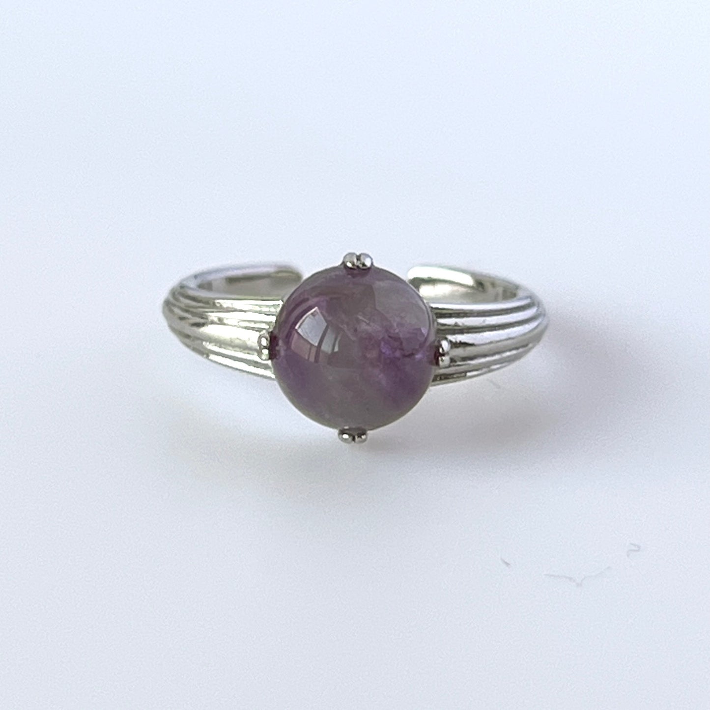 [ vine amethyst ] croissant silver