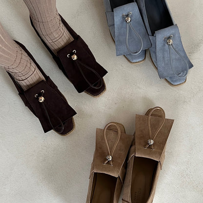 【Blue】suede flap loafer【サンプル品(返品不可)】
