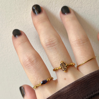 [ smoky quartz ] polaris gold