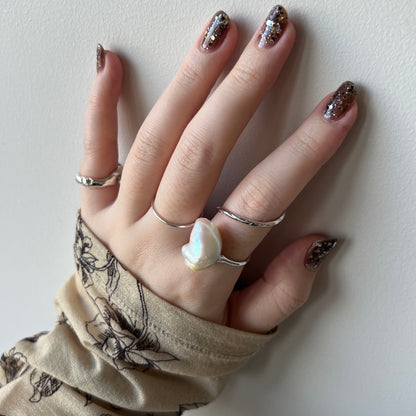 [ ✴︎12 ] oyster pearl mini ring