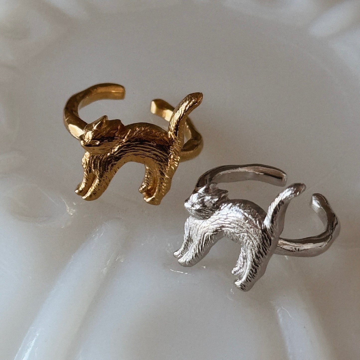 [ silver ] cat pinky [ free size ]