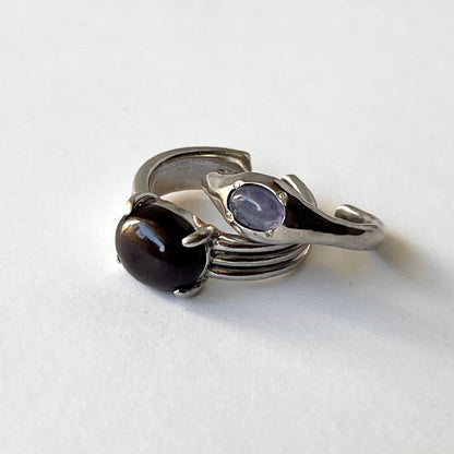 [ tanzanite ] pebble silver