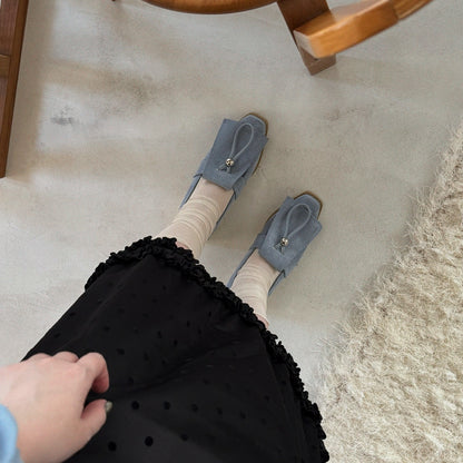 【Blue】suede flap loafer【サンプル品(返品不可)】
