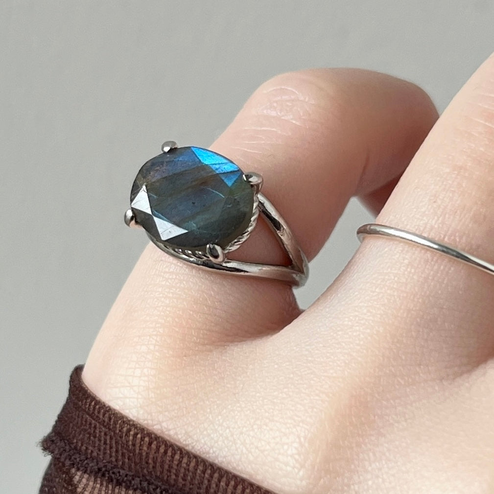 [ labradorite ] reine pinky silver