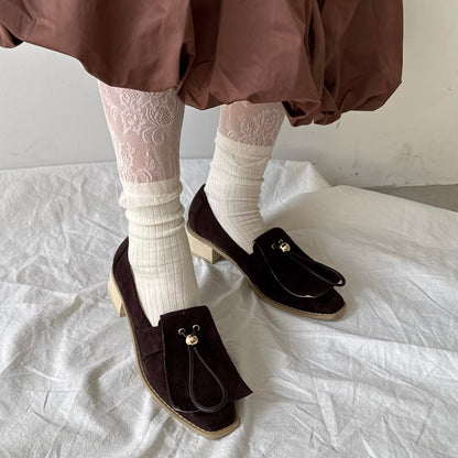 【WHITE】layered lace socks