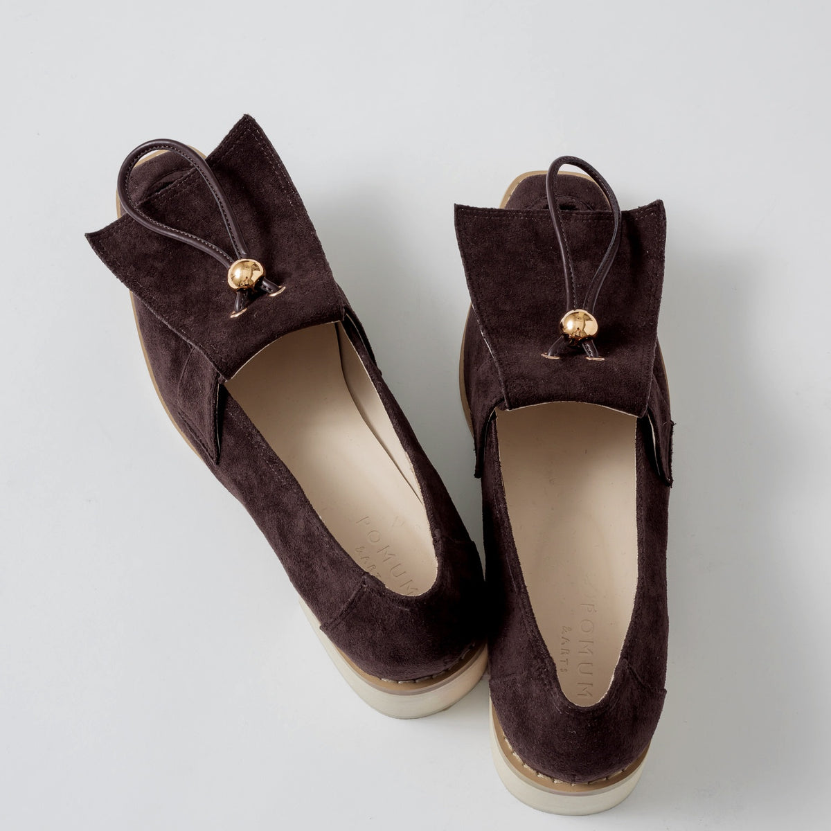 【Brown】suede flap loafer【サンプル品(返品不可)】