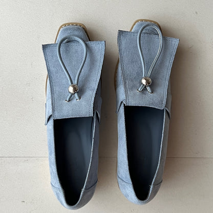 【Blue】suede flap loafer【サンプル品(返品不可)】