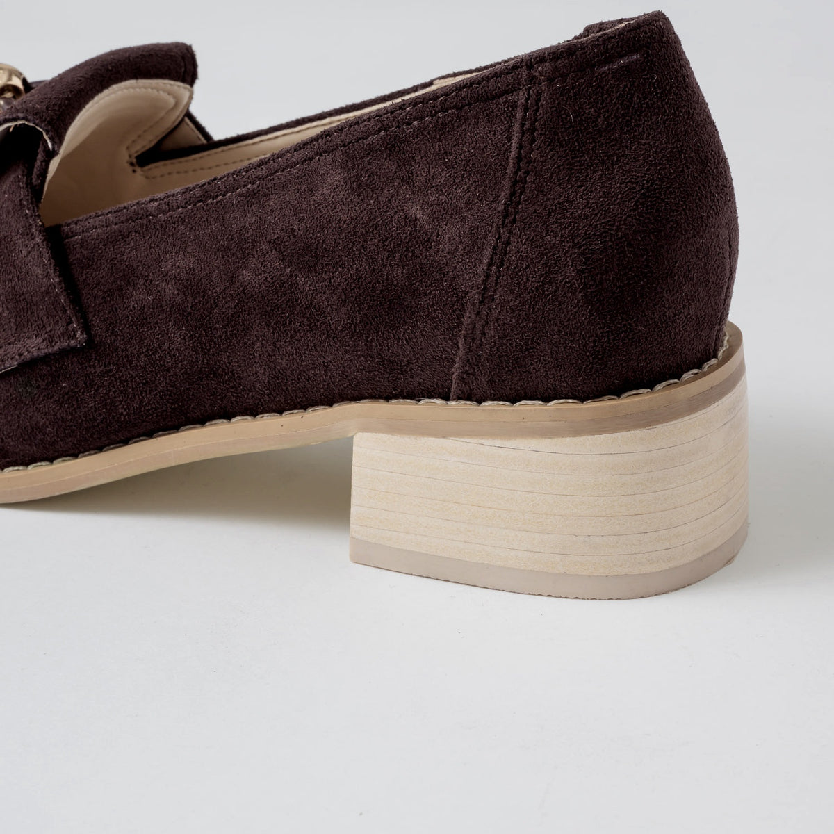 【Brown】suede flap loafer【サンプル品(返品不可)】
