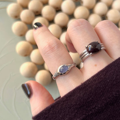 [ tanzanite ] pebble silver