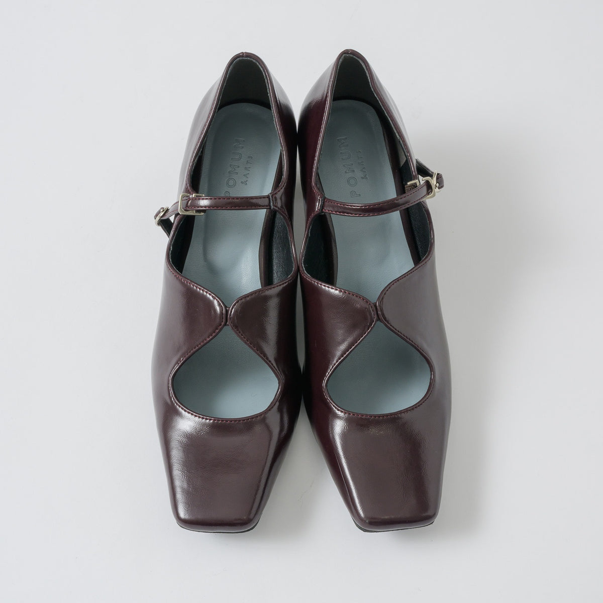 【Brown】square toe maryjane pumps【サンプル品(返品不可)】