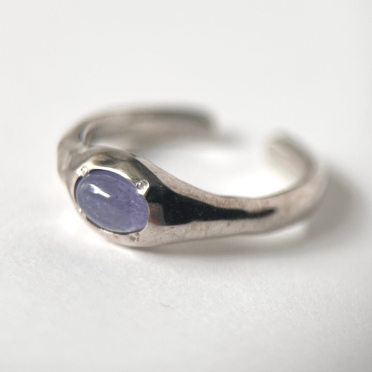 [ tanzanite ] pebble silver