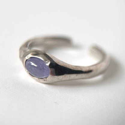 [ tanzanite ] pebble silver