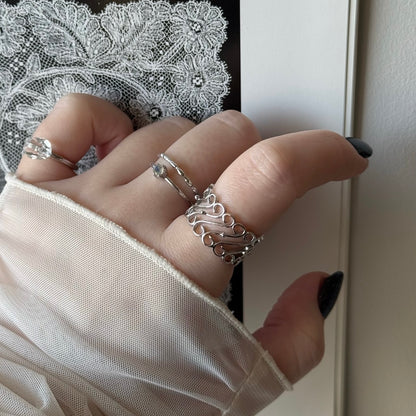 [ silver ] garden decor [ free size ]