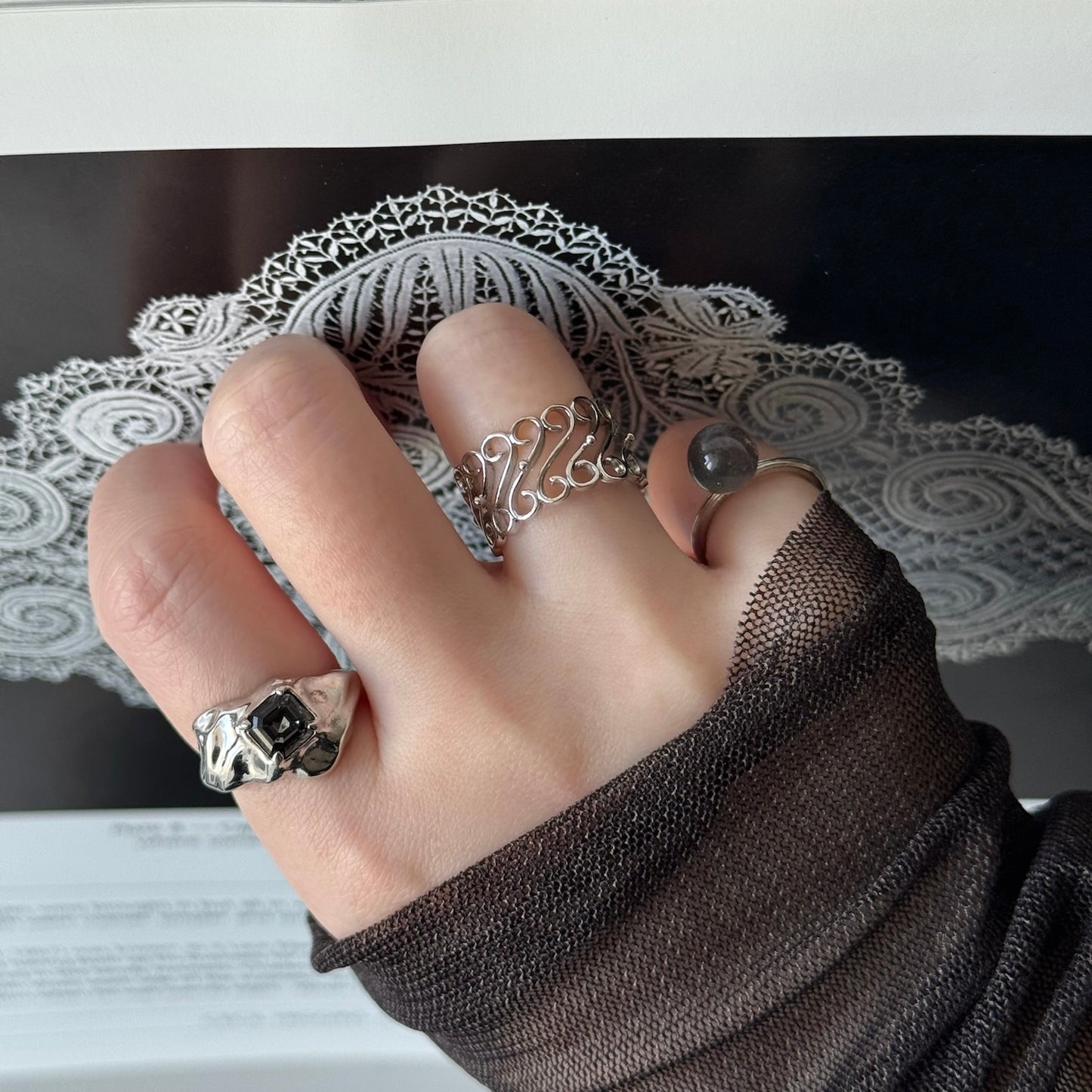 [ labradorite ] churros silver