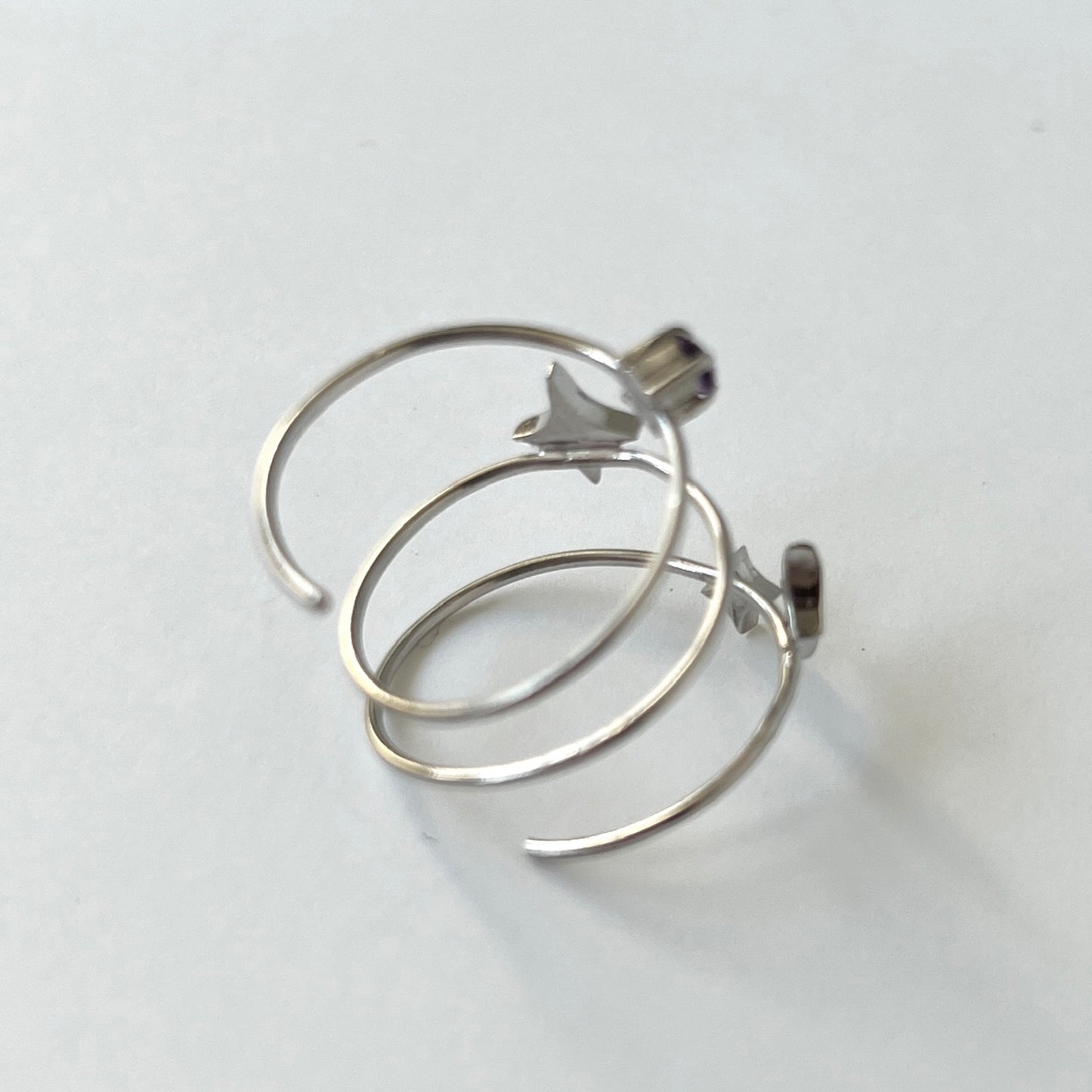 [ amethyst ] procyon silver [ free size ]