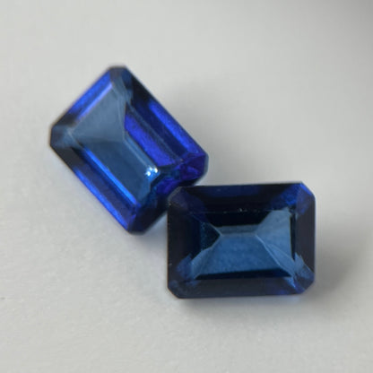 [ blue mystic topaz ] rectangle faceted cut gold [ free size ]