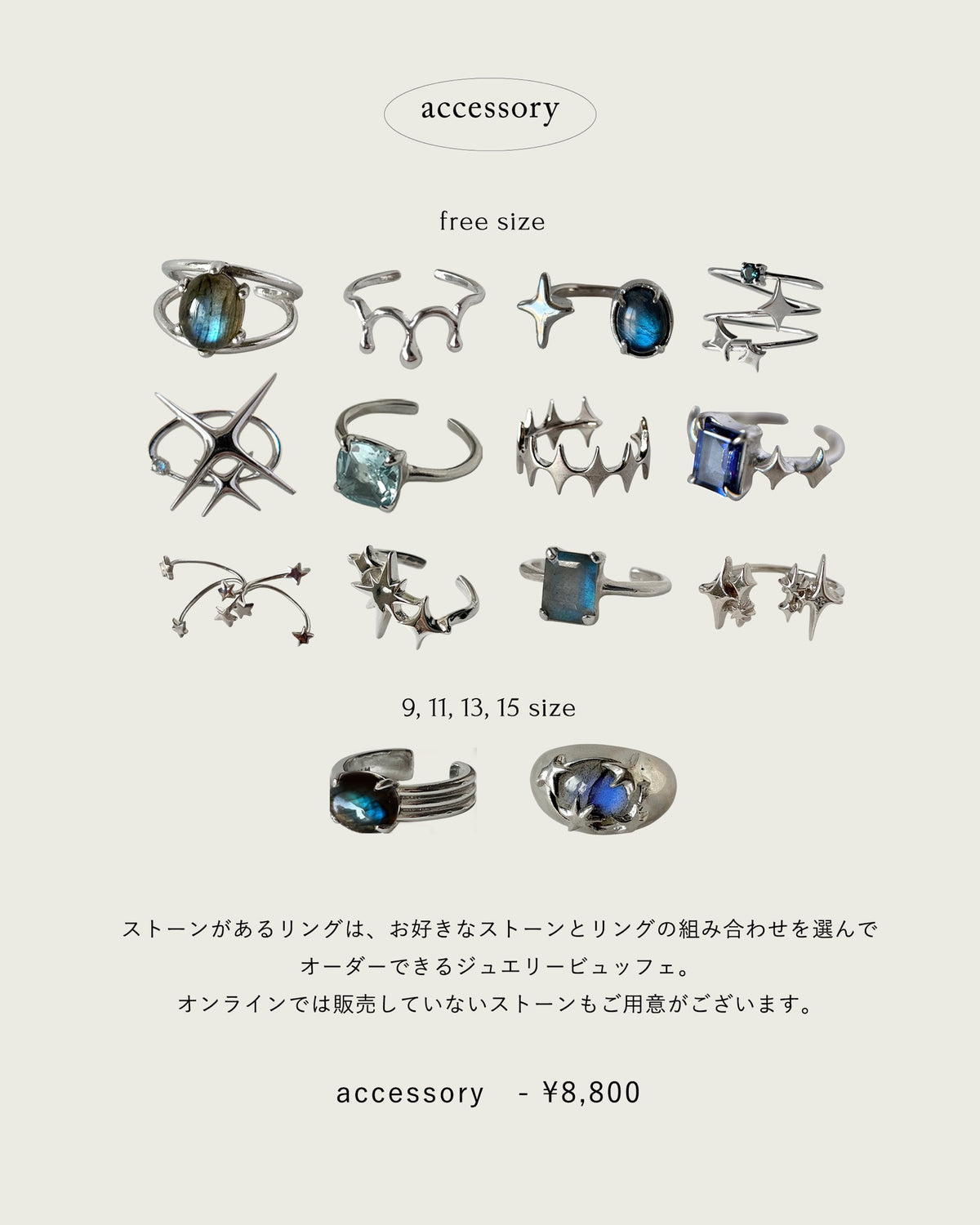 ジュエリービュッフェ（11月中旬発送）